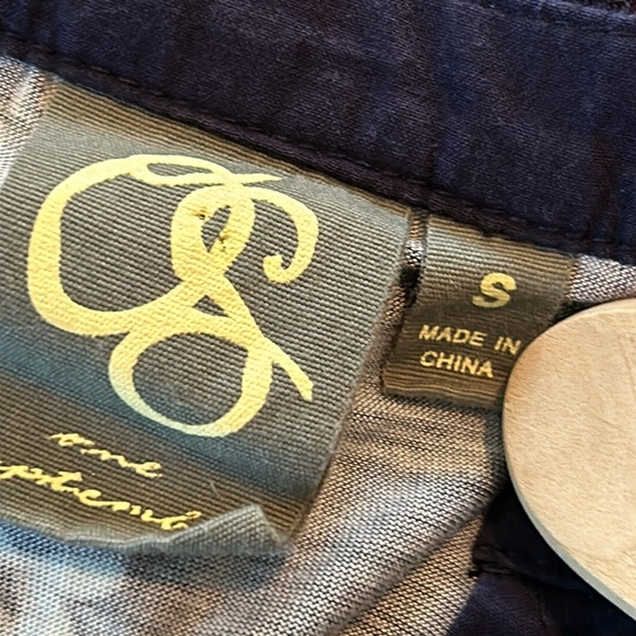 Anthropologie One September Floral Peasant Top Embroidery, Lace Up Neck Small - Picture 3 of 13